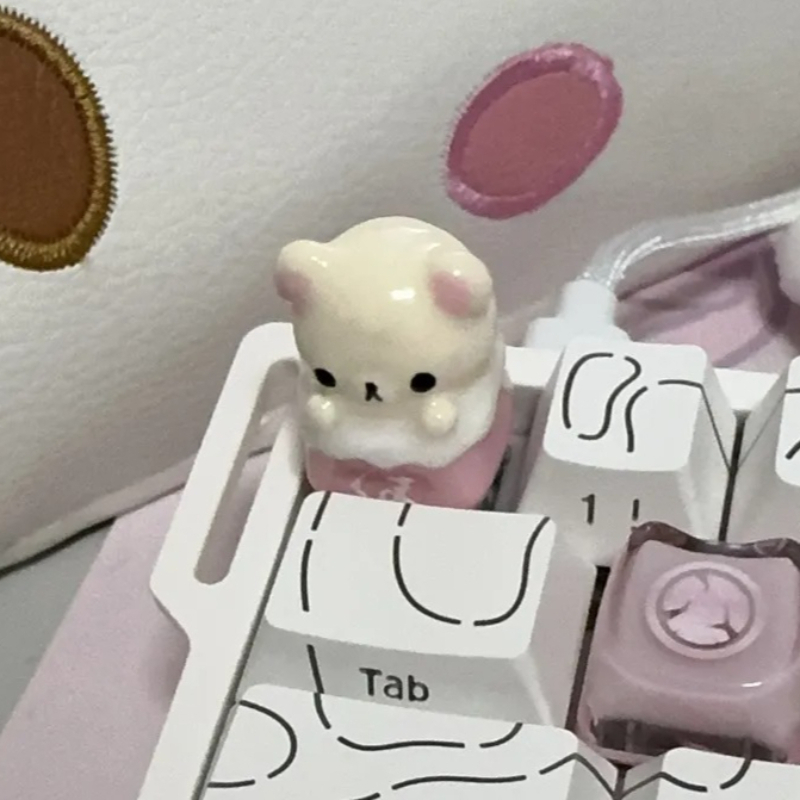 Desk Setup Editing - Kawaii Rilakkuma Tastenkappen Relax Bear Artisan
