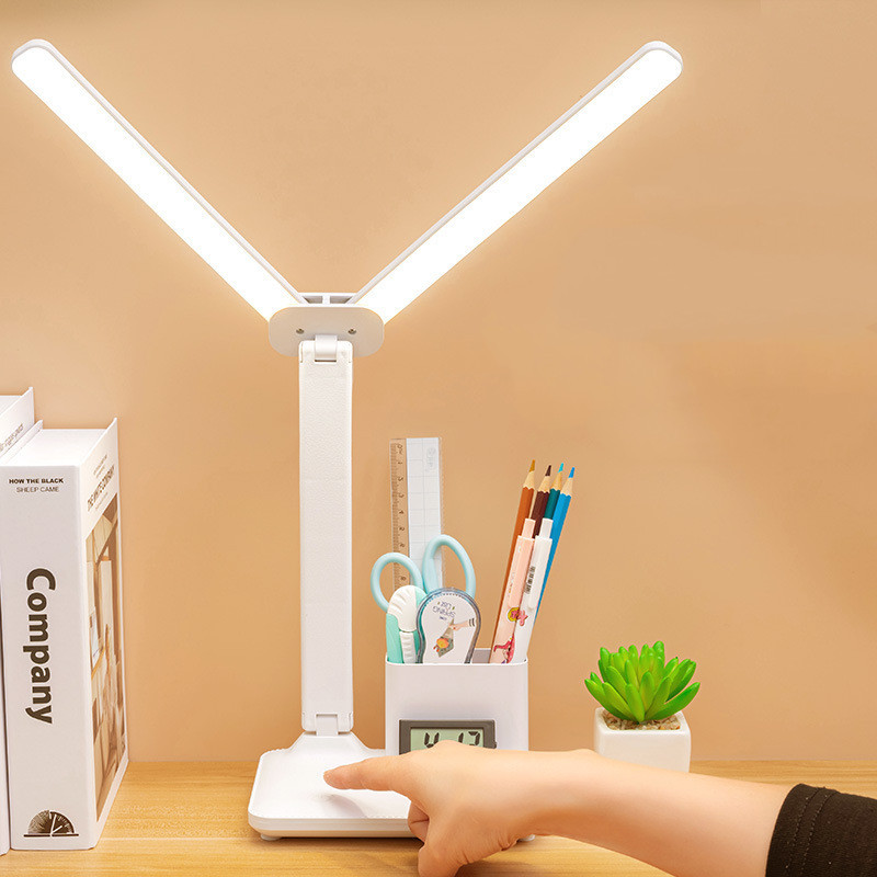 Led Desk Light Usb - Nachtlicht, USB-Aufladung, LED-Tischlampe, stufenloses Dimmen, Schreibtischlampe,