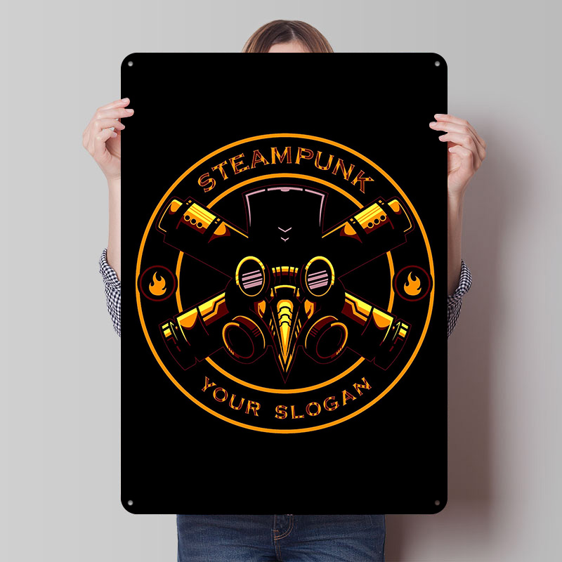 Desk Setup Poster - Vape Weißblech-Poster, anpassbare Wandkunst, Retro-Vintage-Metallschilder für