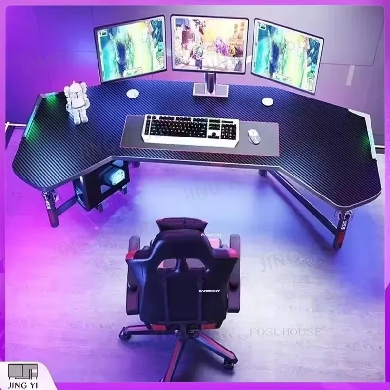 Desk Setup L Shaped - Professioneller Gaming-Schreibtisch Ergonomischer Computertisch für Büro