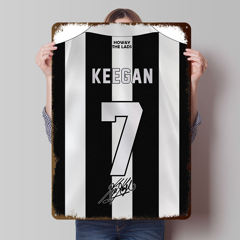 Desk Setup Poster - Kevin Keegan 7, Newcastle Football Shirt