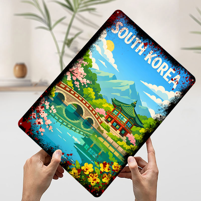 Südkorea Reiseplakat Maßgefert – Desk Setup Poster Bewertung und Preis