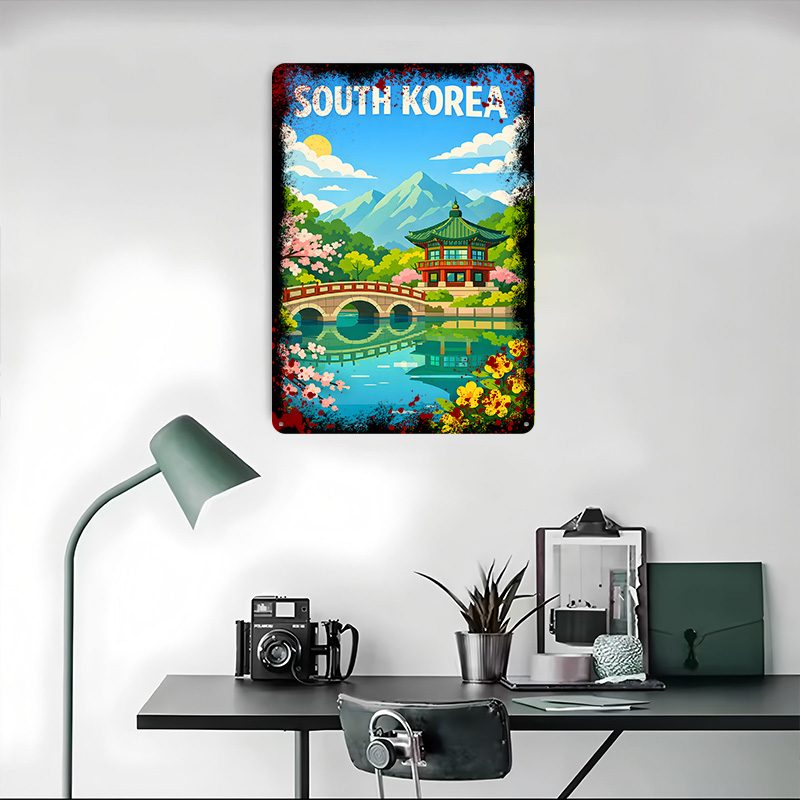 Südkorea Reiseplakat Maßgefert – Desk Setup Poster Bewertung und Preis