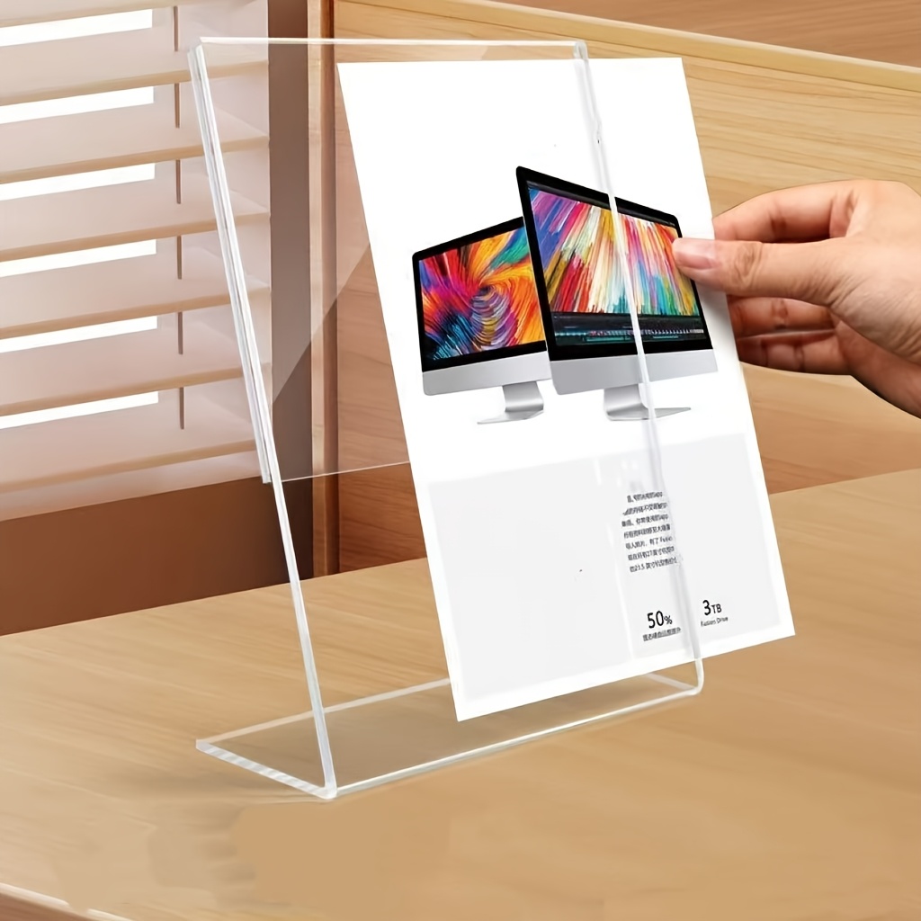 4 Stück Transparente Menühalte – Desk Setup Poster Bewertung und Preis