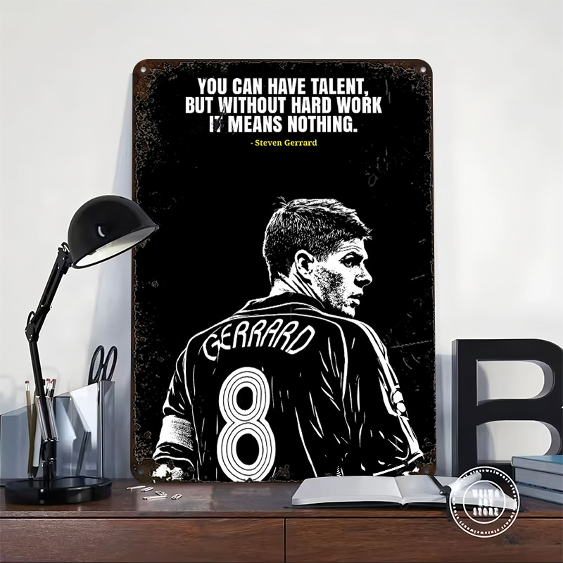 Steven Gerrard Zitat Metallpos – Desk Setup Poster Bewertung und Preis