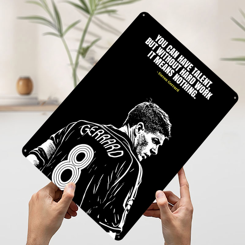 Steven Gerrard Zitat Metallpos – Desk Setup Poster Bewertung und Preis