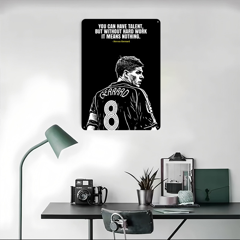 Steven Gerrard Zitat Metallpos – Desk Setup Poster Bewertung und Preis
