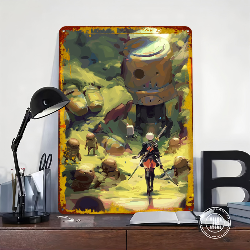 Nier Automata: 2B im Wald Meta – Desk Setup Poster Bewertung und Preis