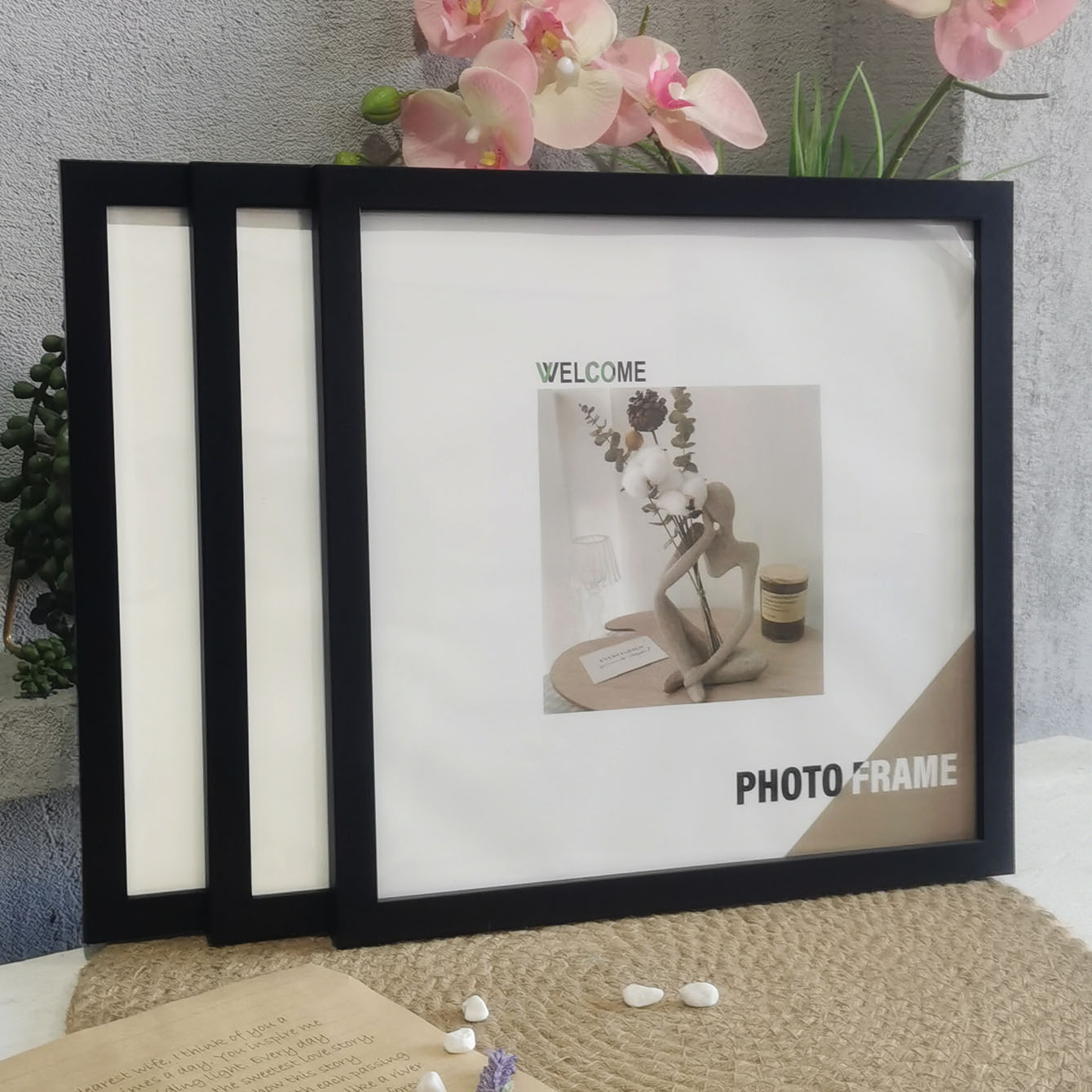 3 Stück quadratische Holz-Foto – Desk Setup Poster Bewertung und Preis