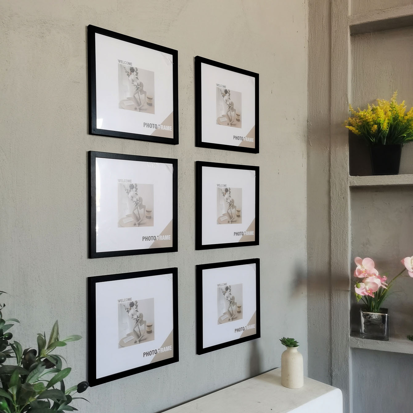 3 Stück quadratische Holz-Foto – Desk Setup Poster Bewertung und Preis
