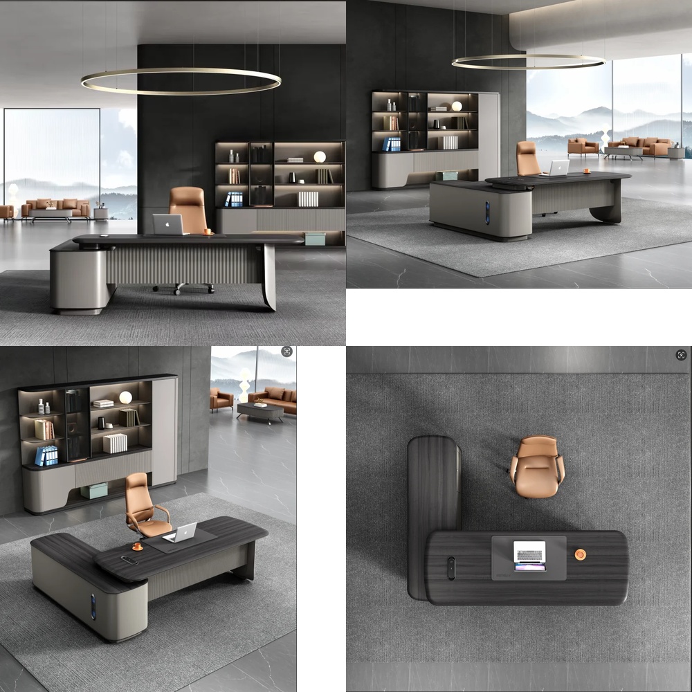 Moderner Luxus-Chefschreibtisc – Desk Setup L Shaped Bewertung und Preis