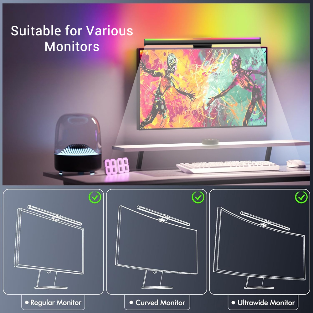WLAN-Computer-Lichtleiste, Mon – Desk Setup No Monitor Bewertung und Preis