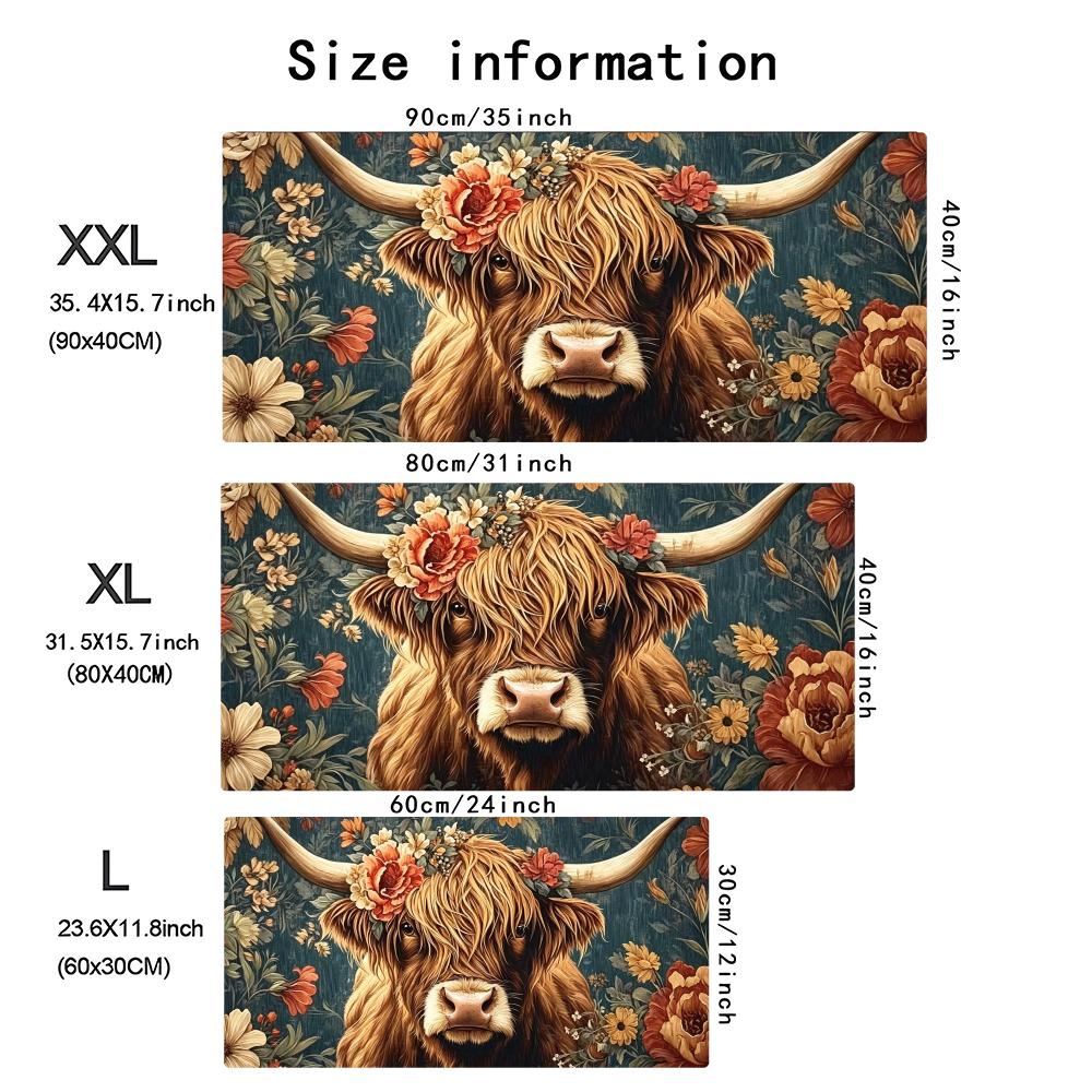 Vintage Highland Cow Floral Ga – Desk Setup Gaming Pc Bewertung und Preis