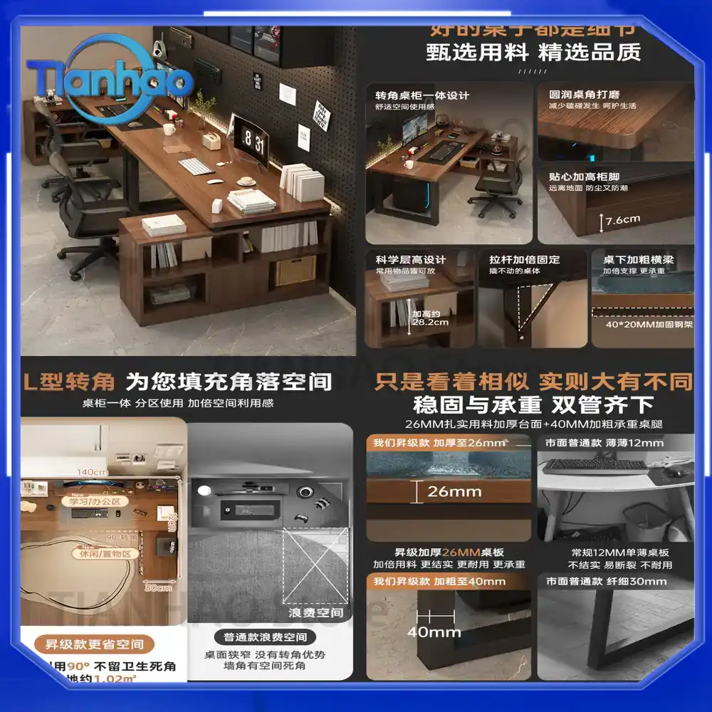 L-förmiger Gaming-Schreibtisch – Desk Setup L Shaped Bewertung und Preis