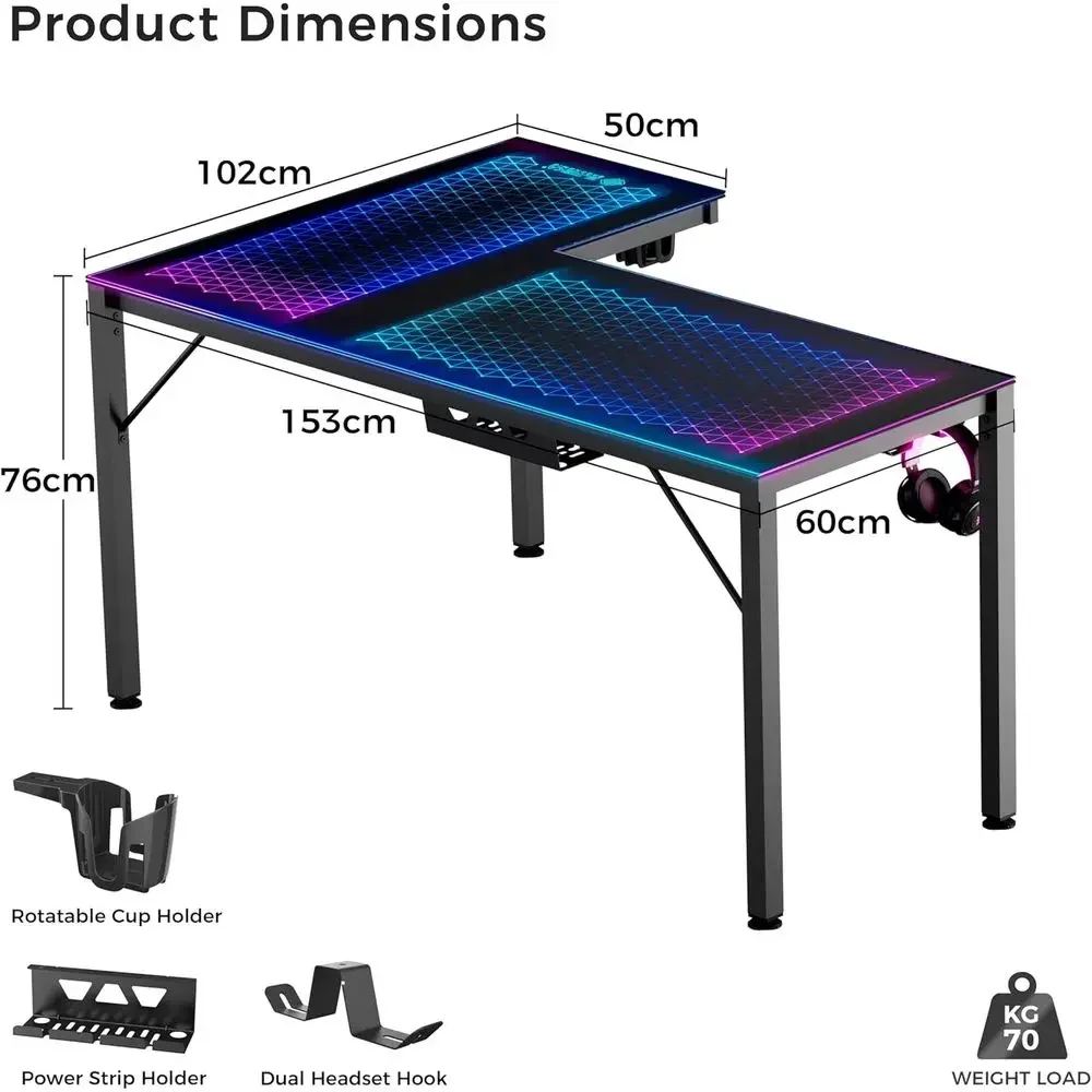 60 Zoll L-förmiger Umkehrbarer – Desk Setup L Shaped Bewertung und Preis