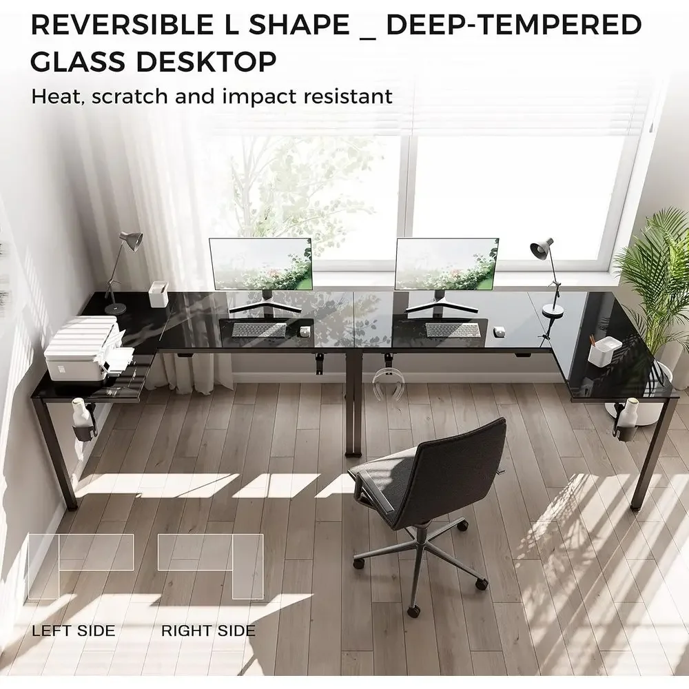 60 Zoll L-förmiger Umkehrbarer – Desk Setup L Shaped Bewertung und Preis