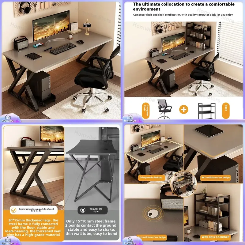 Moderner Holz-Computertisch fü – Desk Setup L Shaped Bewertung und Preis