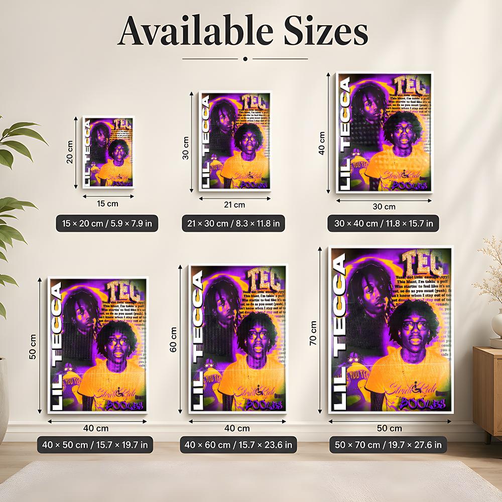 L-Lil Tecca Album-Cover-Artwor – Desk Setup Poster Bewertung und Preis