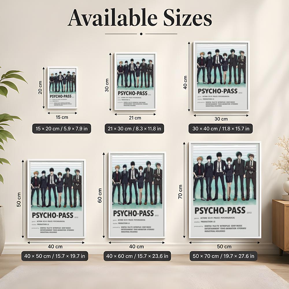 Animation P-Psycho-Pass Schrei – Desk Setup Poster Bewertung und Preis