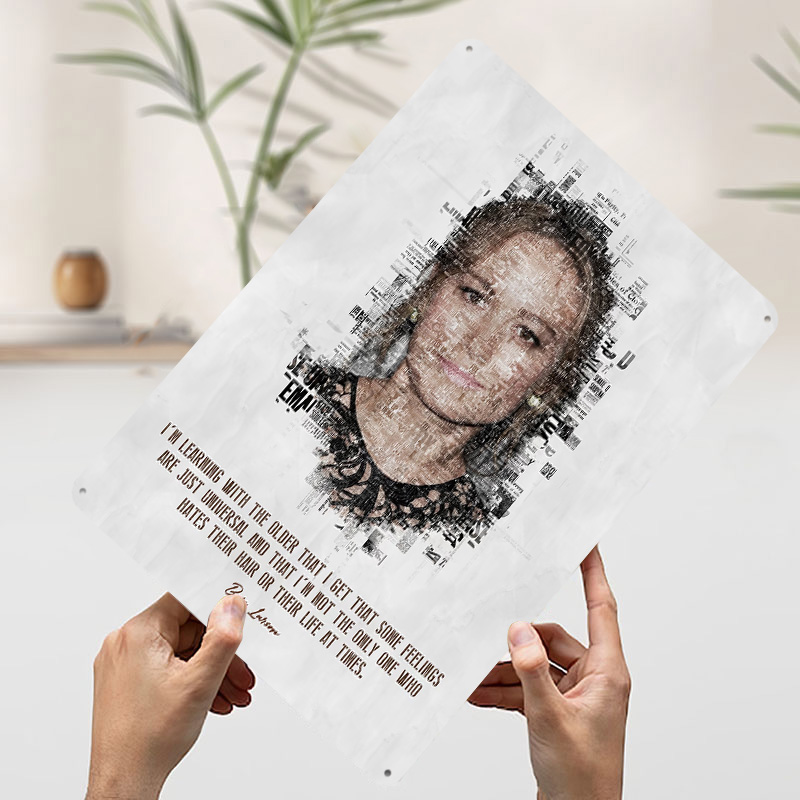 Brie Larson Zitat Kunst-Blechp – Desk Setup Poster Bewertung und Preis
